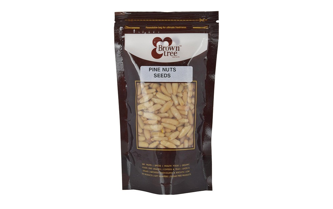 Brown Tree Pine Nuts Seeds    Pack  100 grams